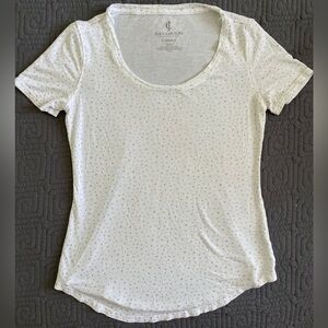 Juicy Couture Cream Polka Dot Short Sleeve Tee